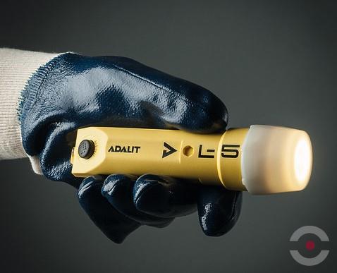 Latarka Ex ATEX Topserw ADALIT L-5+ bateryjna, na hełm/kask, 1*LED, Zone ‘0’, ‘20’
