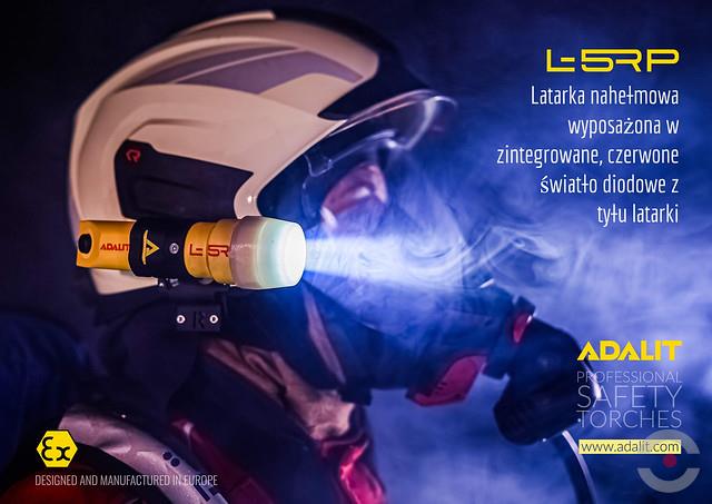 Latarka Ex ATEX Topserw ADALIT L-5RP S akumulatorowa, prosta, 1*LED, Zone ‘0’, ‘20’