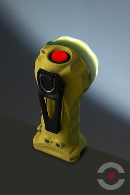 Latarka Ex ATEX Topserw ADALIT L-90F bateryjna, kątowa, pierścień fotoluminescencyjny, 2*LED, Zone ‘0’