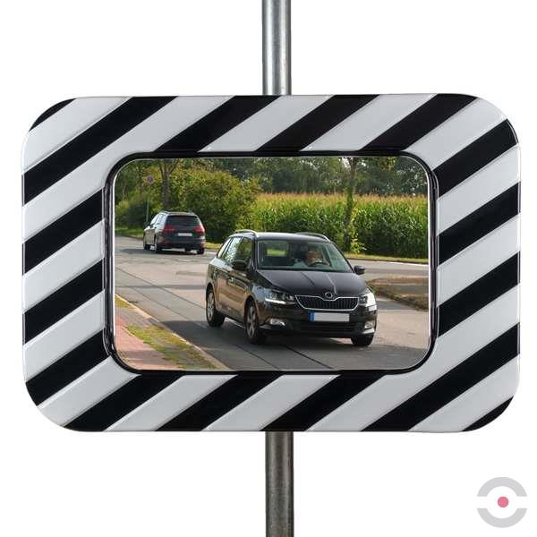 Lustro drogowe Dancop, Marseille, 40*60 cm, inox, biało-czarne