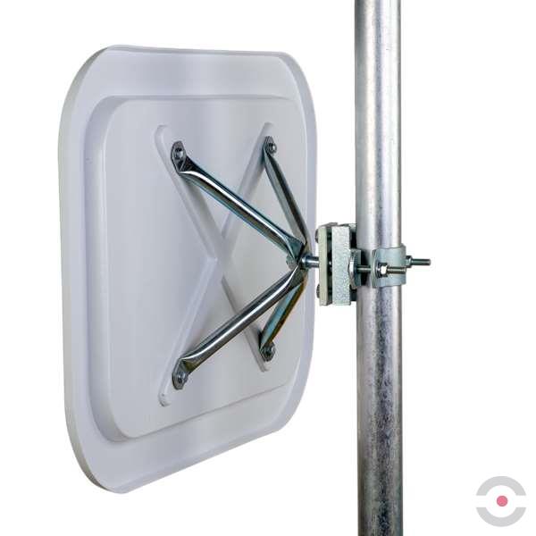 Lustro drogowe Dancop, Helsinki, inox, 40*60 cm, biało-czerwone, nieparujące