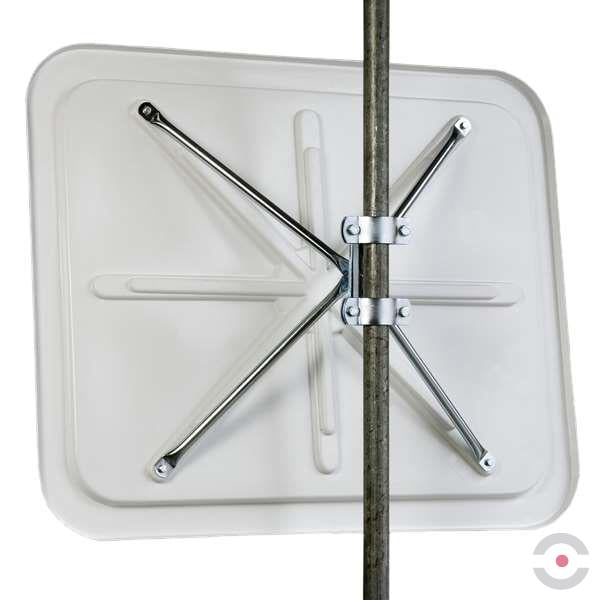 Lustro drogowe Dancop, London, akryl, 100*120 cm, biało-czerwone