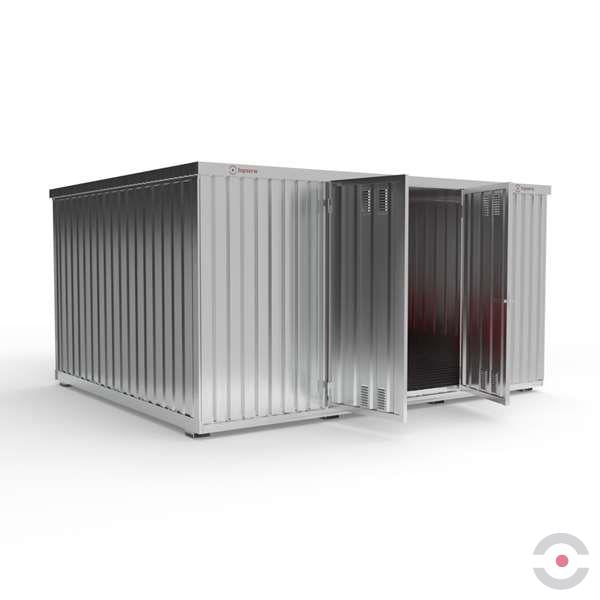 Magazyn chemiczny nieizolowany Topserw, SLH 5*4, S*G*W 5075*4330*2605 mm, 2*1300 l, galwanizowany, dwumodułowy