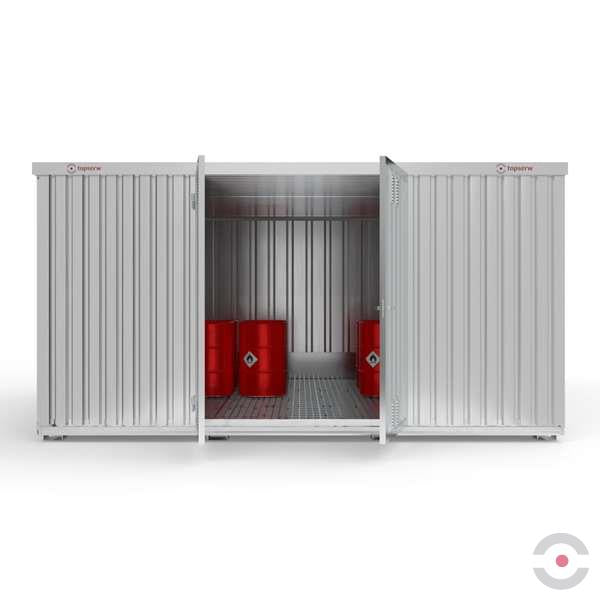 Magazyn chemiczny nieizolowany Topserw, SLH 5*4, S*G*W 5075*4330*2605 mm, 2*1300 l, galwanizowany, dwumodułowy