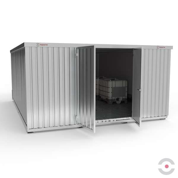 Magazyn chemiczny izolowany Topserw, SLT 5*6, S*G*W 5075*6560*2605 mm, galwanizowany, trzymodułowy
