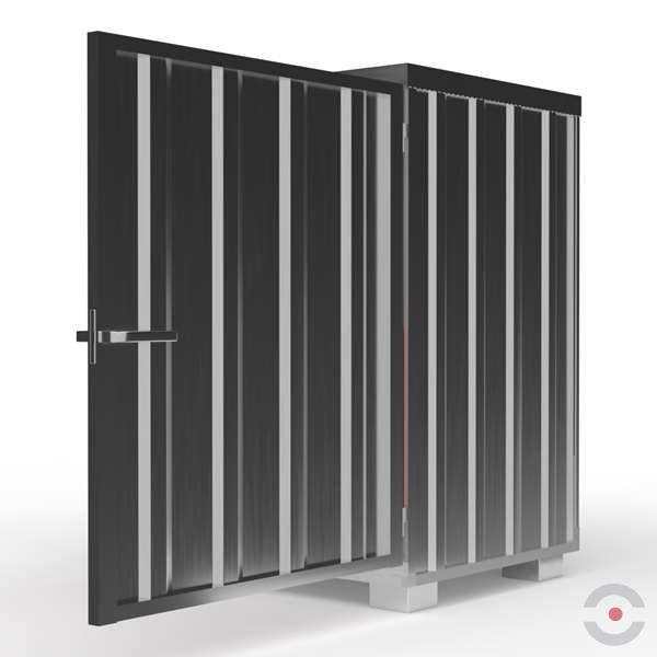 Magazyn chemiczny nieizolowany Topserw, SLH 1*1, S*G*W 1700*1300*2015 mm, 220 l, galwanizowany, jednomodułowy