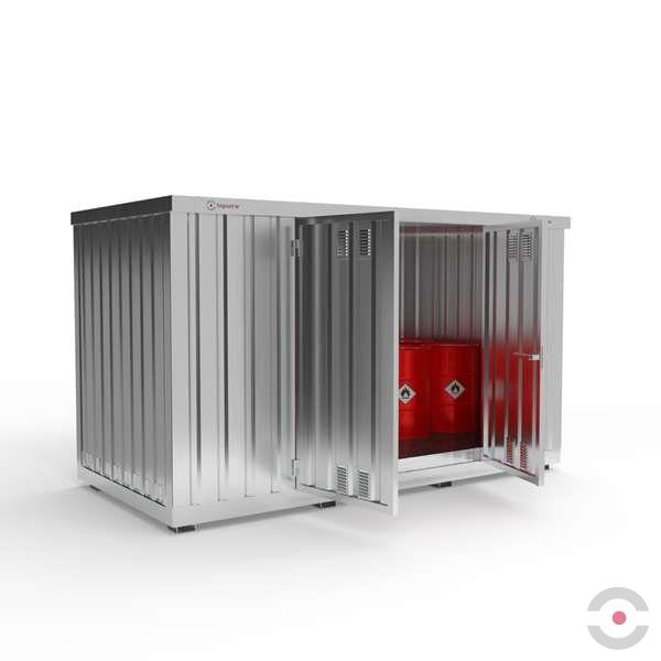 Magazyn chemiczny nieizolowany Topserw, SLH 4*2, S*G*W 4075*2075*2385 mm, 1000 l, galwanizowany, jednomodułowy