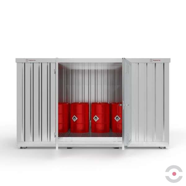 Magazyn chemiczny nieizolowany Topserw, SLH 4*2, S*G*W 4075*2075*2385 mm, 1000 l, galwanizowany, jednomodułowy