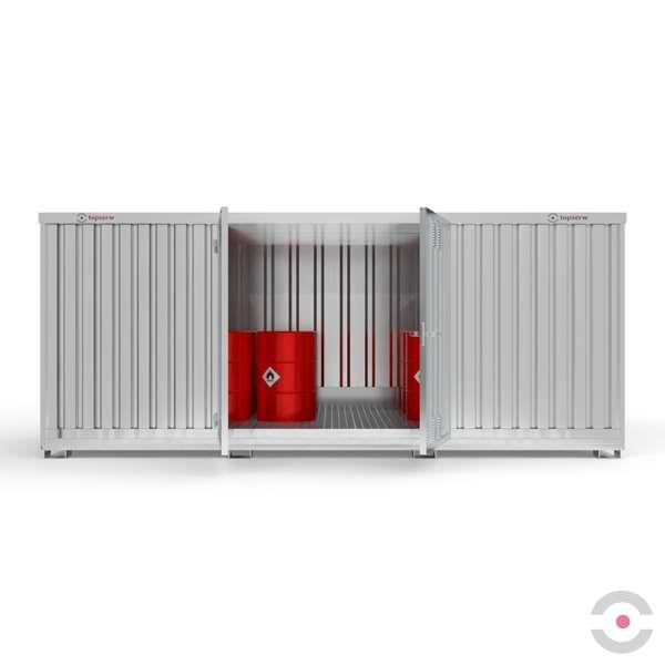 Magazyn chemiczny nieizolowany Topserw, SLH 5*2, S*G*W 5075*2075*2385 mm, 1300 l, galwanizowany, jednomodułowy