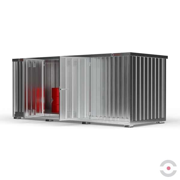 Magazyn chemiczny nieizolowany Topserw, SLH 5*2, S*G*W 5075*2075*2385 mm, 1300 l, galwanizowany, jednomodułowy