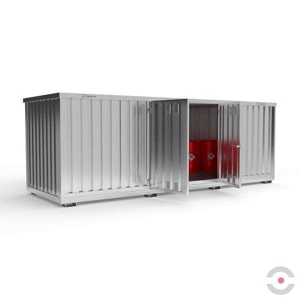 Magazyn chemiczny nieizolowany Topserw, SLH 6*2, S*G*W 6075*2075*2385 mm, 1500 l, galwanizowany, jednomodułowy