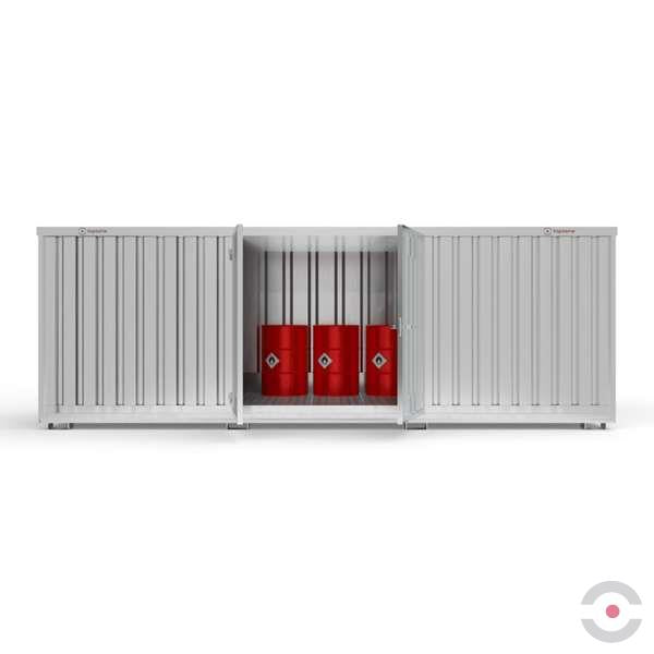 Magazyn chemiczny nieizolowany Topserw, SLH 6*2, S*G*W 6075*2075*2385 mm, 1500 l, galwanizowany, jednomodułowy