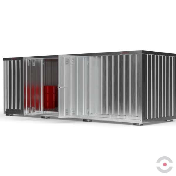 Magazyn chemiczny nieizolowany Topserw, SLH 6*2, S*G*W 6075*2075*2385 mm, 1500 l, galwanizowany, jednomodułowy