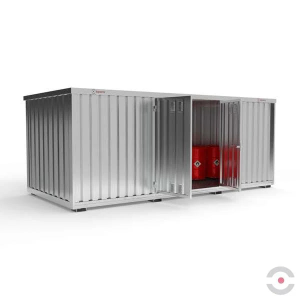 Magazyn chemiczny nieizolowany Topserw, SLH 6*3, S*G*W 6075*2875*2385 mm, 2*1400 l, jednomodułowy