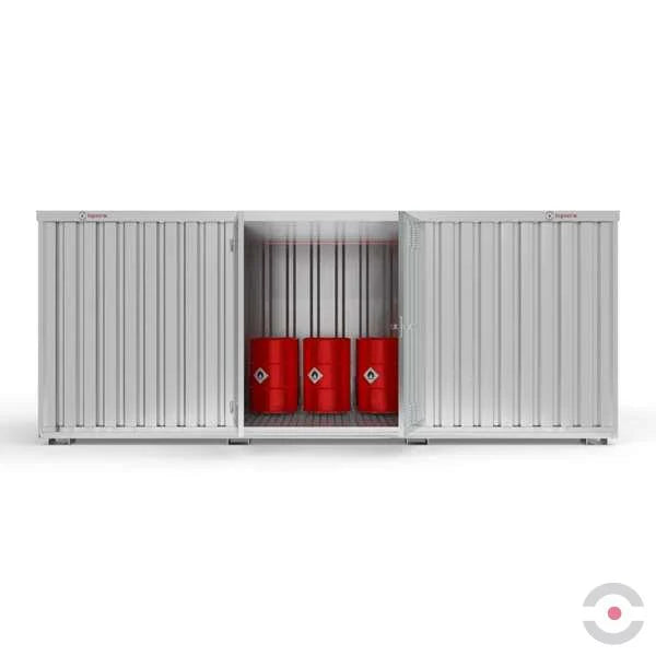 Magazyn chemiczny nieizolowany Topserw, SLH 6*3, S*G*W 6075*2875*2385 mm, 2*1400 l, jednomodułowy