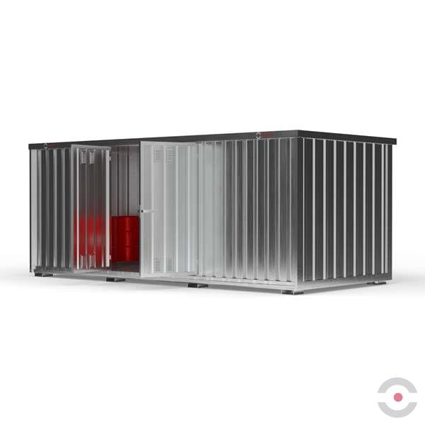 Magazyn chemiczny nieizolowany Topserw, SLH 6*3, S*G*W 6075*2875*2385 mm, 2*1400 l, galwanizowany, jednomodułowy