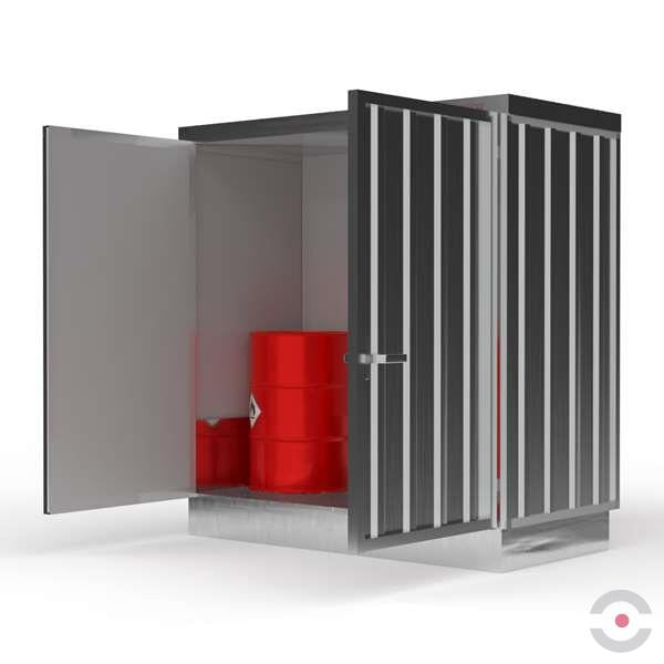 Magazyn chemiczny izolowany Topserw SLT 1*2, S*G*W 2075*1075*2385 mm, galwanizowany, jednomodułowy