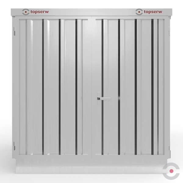 Magazyn chemiczny izolowany Topserw, SLT 2*2, S*G*W 2075*2075*2385 mm, galwanizowany, jednomodułowy