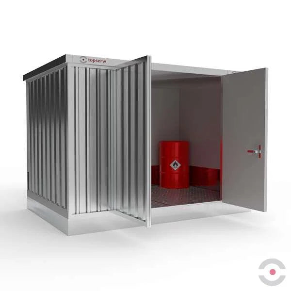 Magazyn chemiczny izolowany Topserw, SLT 3*2, S*G*W 3075*2075*2385 mm, jednomodułowy