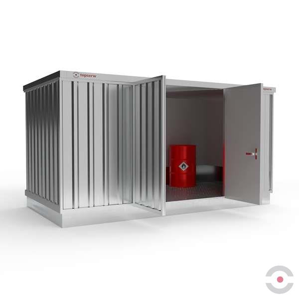 Magazyn chemiczny izolowany Topserw SLT 4*2, S*G*W 4075*2075*2385 mm, galwanizowany, jednomodułowy