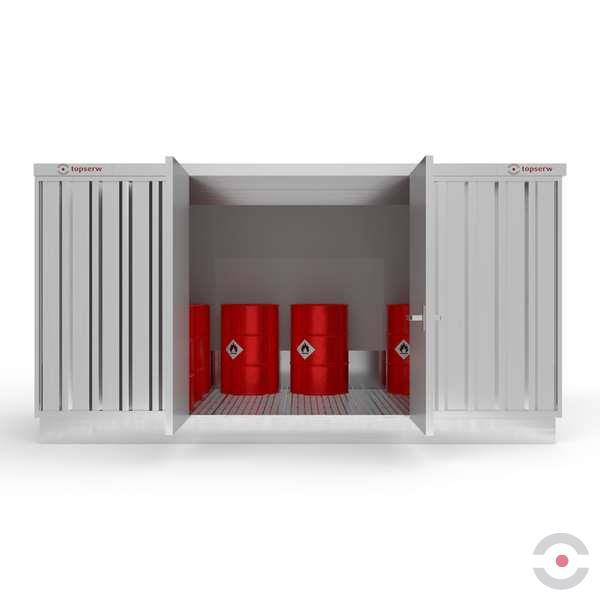 Magazyn chemiczny izolowany Topserw SLT 4*2, S*G*W 4075*2075*2385 mm, galwanizowany, jednomodułowy