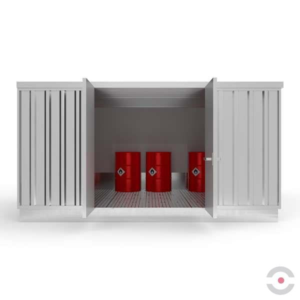 Magazyn chemiczny izolowany Topserw SLT 4*3, S*G*W 4075*2875*2400 mm, galwanizowany, jednomodułowy