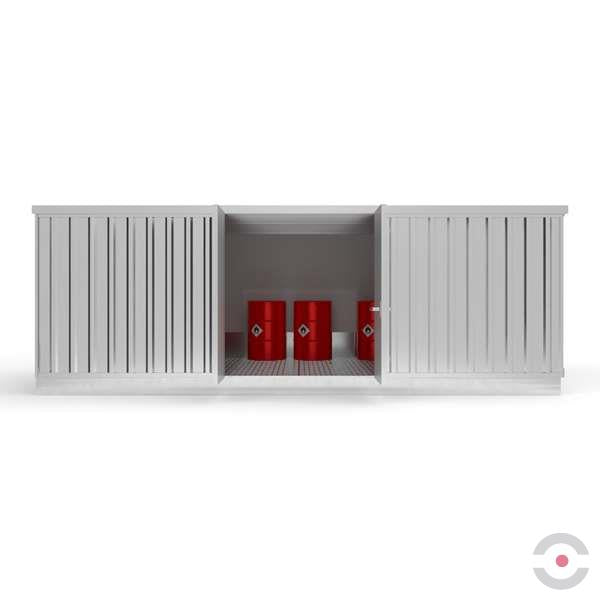 Magazyn chemiczny izolowany Topserw, SLT 6*3, S*G*W 6075*2875*2385 mm, galwanizowany, jednomodułowy