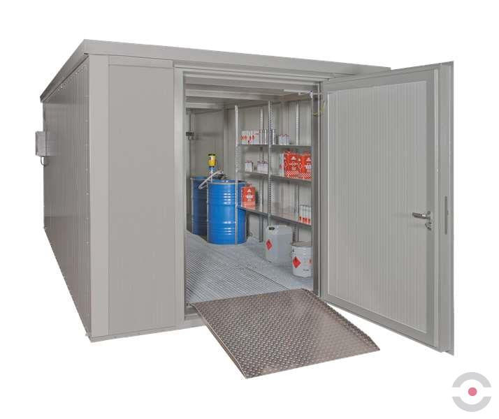 Magazyn ognioodporny Topserw, 2-PR, REI120, S*G*W 2170*2950*2440 mm, 1*700 l, drzwi dwuskrzydłowe DF