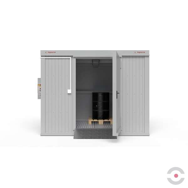 Magazyn ognioodporny Topserw, 3-CL, EI90, S*G*W 3000*2500*2440 mm, 1*800 l, drzwi dwuskrzydłowe DF