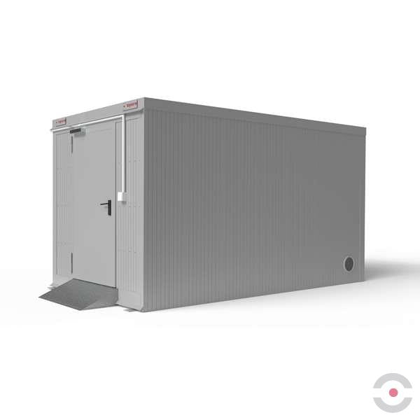 Magazyn ognioodporny Topserw, 4-CL, REI120, S*G*W 4000*2500*2440 mm, 1*1200 l, drzwi dwuskrzydłowe DF