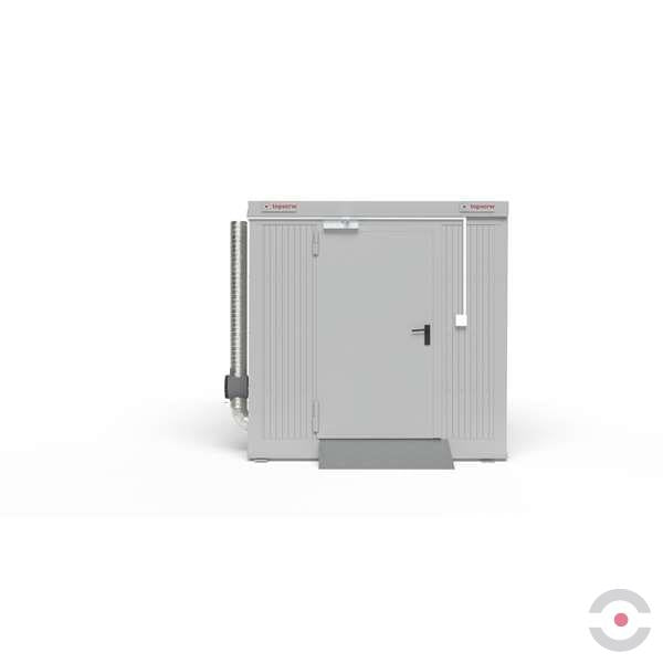 Magazyn ognioodporny Topserw, 4-CO, REI120, S*G*W 4000*2500*2840 mm, 1*1200 l, drzwi dwuskrzydłowe DF