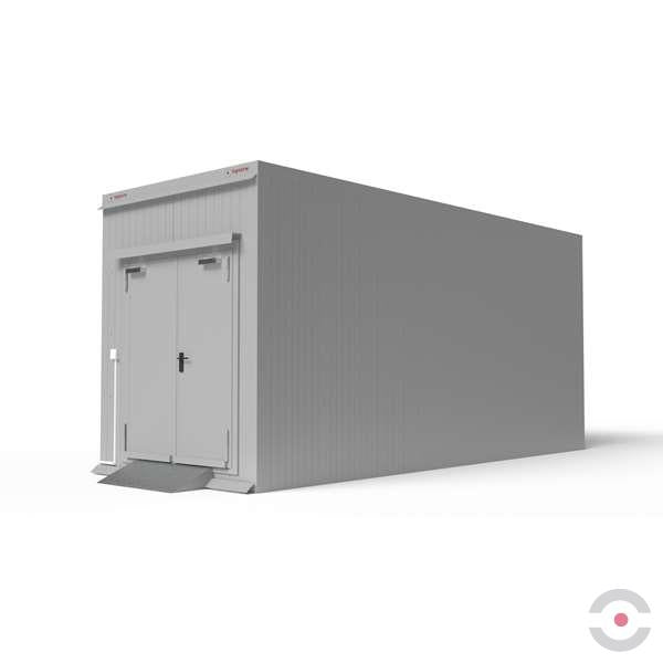 Magazyn ognioodporny Topserw, 6-CO, EI90, S*G*W 6000*2500*2840 mm, 1*1800 l, drzwi dwuskrzydłowe DF