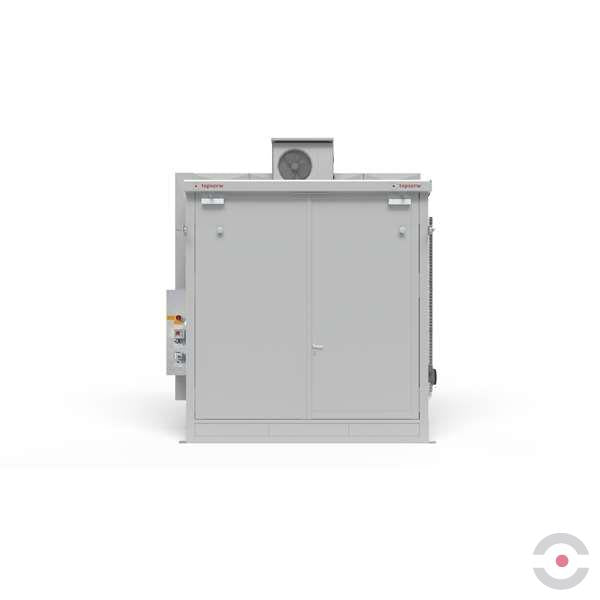 Magazyn ognioodporny Topserw, REI120, 2 poziomy/1 segment, 4*1000 l KTC/IBC, 1*1000 l, 1*drzwi dwuskrzydłowe