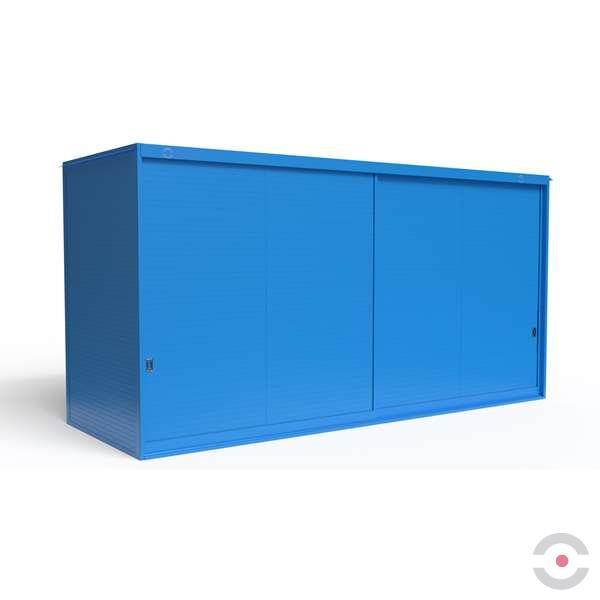 Magazyn substancji niebezpiecznych izolowany Topserw, WSC 2 poziomy/2 segmenty, 24*1000 l KTC/IBC, dwustronny, 2*drzwi przesuwne, dwumodułowy