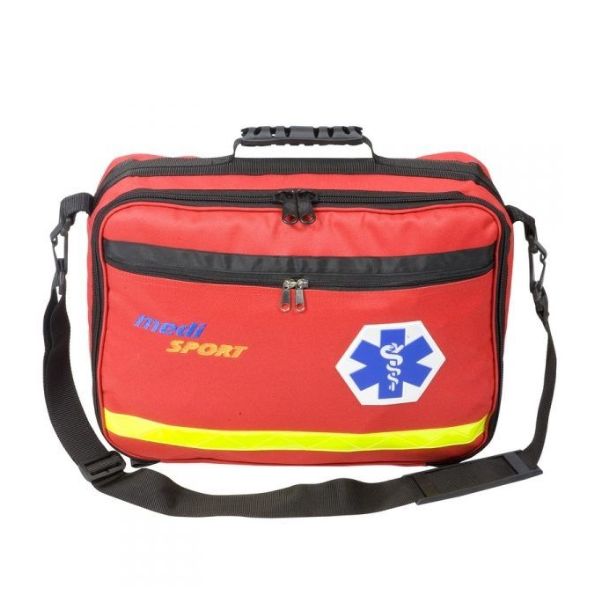 Zestaw pierwszej pomocy Topserw Medi Sport typ B, torba, kolor czerwony