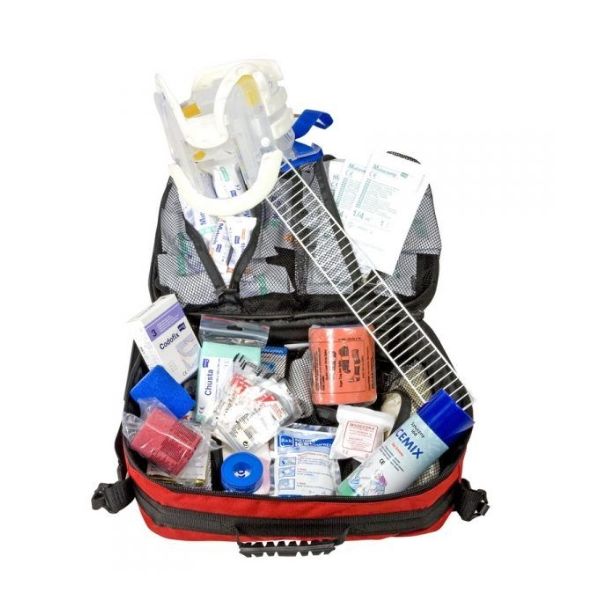 Zestaw pierwszej pomocy Topserw Medi Sport typ B, torba, kolor czerwony