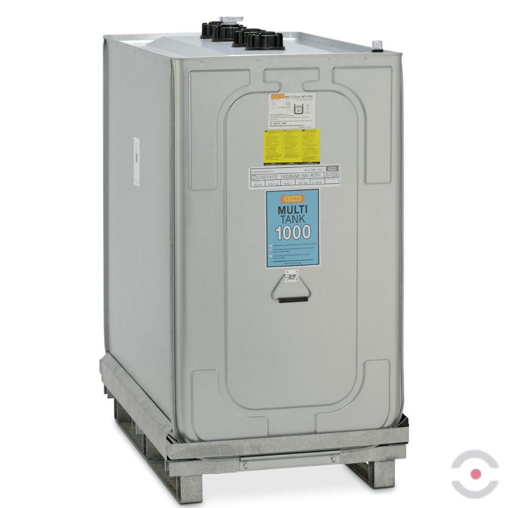 Zbiornik zabezpieczający MULTI-Tank, dwupłaszczowy, na zużyte i świeże oleje, pojemność 1000 l