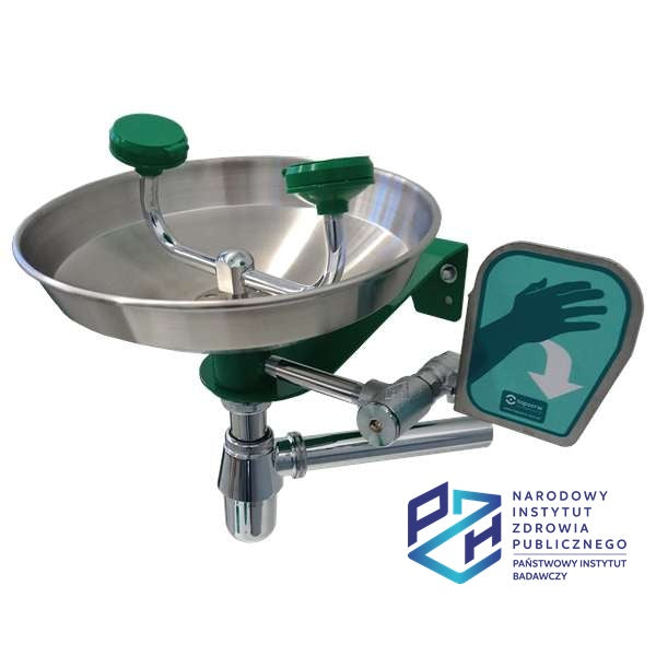 Oczomyjka Topserw, myjka do oczu i twarzy, misa SN, mocowana do ściany, syfon