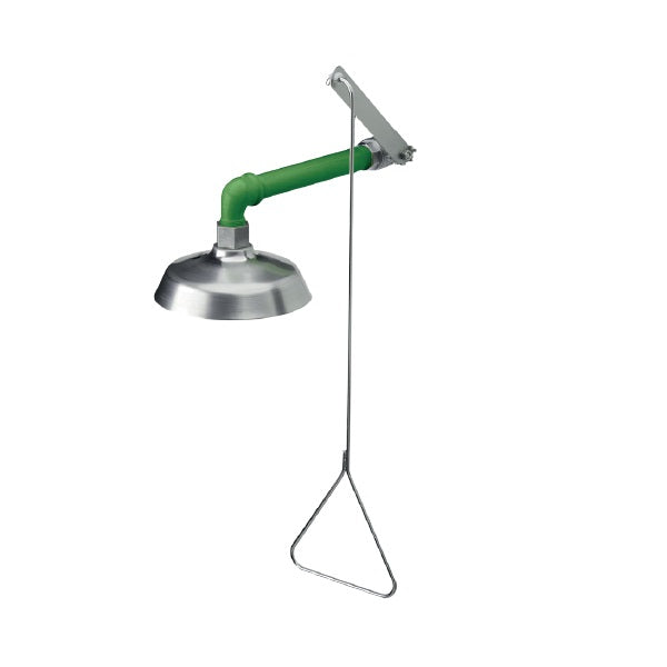 Natrysk awaryjny Topserw, sufitowy, zasilany poziomo, misa natrysku SN