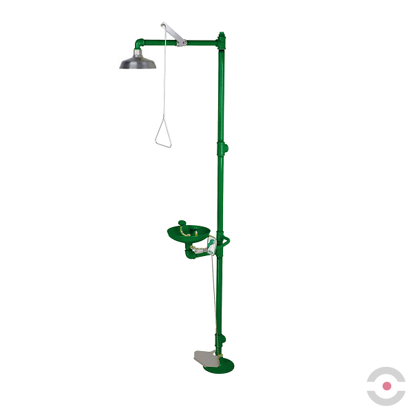 Oczomyjka Topserw, urządzenie łączone - myjka do o/t (ABS), natrysk awaryjny (SN), pedał uruchamiający