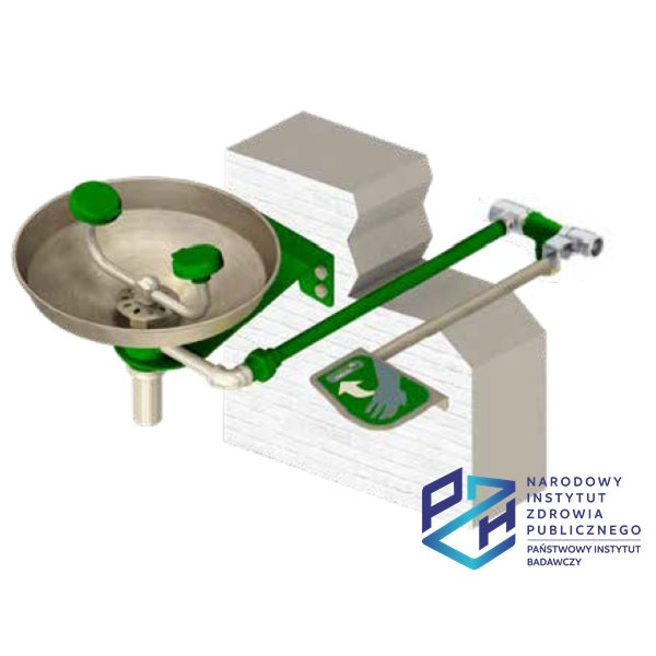 Oczomyjka Topserw, myjka do oczu i twarzy, misa SN, mocowana do ściany, mrozoodporna