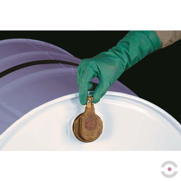 Odpowietrznik ręczny, beczka leżąca, stal nierdzewna, do płynów korozyjnych i rozpuszczalników, gwint 2", EU