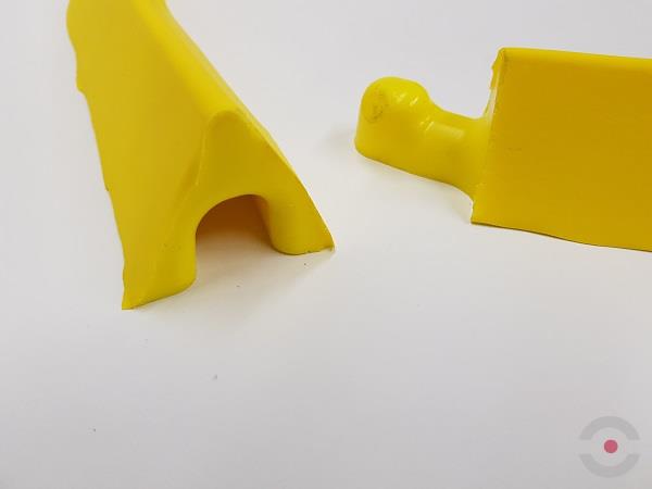 Ogranicznik rozlewów poliuretanowy Topserw, S*D*W 70*3000*50 mm, żółty