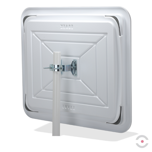 Lustro przemysłowe Dancop, Madrid, 80*100 cm, akryl, biało-czerwone