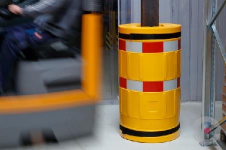 Osłona słupa (160*160 mm), polietylen, W*1100 mm, folia odblaskowa