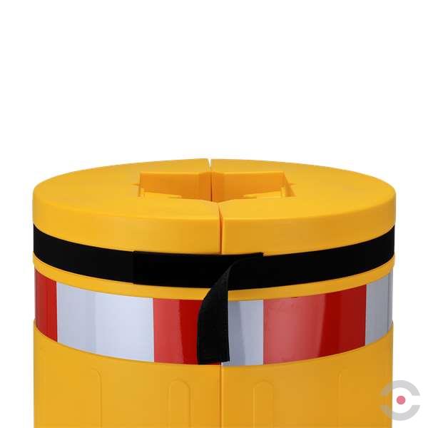 Osłona słupa (160*160 mm), polietylen, W*1100 mm, folia odblaskowa