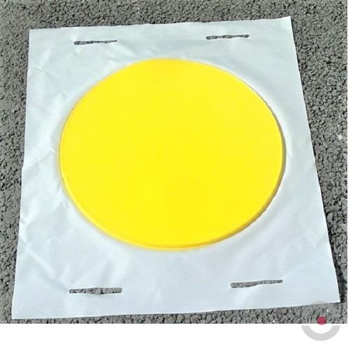 Osłona studzienkowa poliuretanowa Topserw, mata okrągła śr. 85 cm, żółta