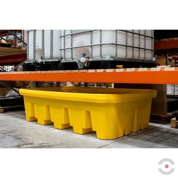 Wanna wychwytowa polietylenowa Topserw 2,2 m, 1100 l, regałowa, bez kratownicy, żółty, MEGA