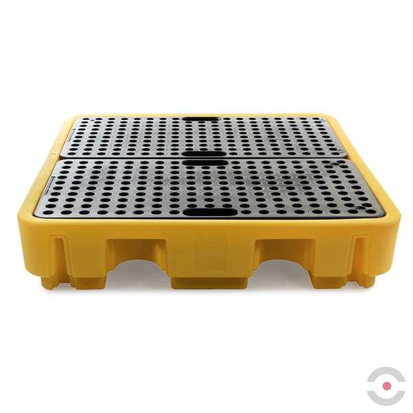 Wanna wychwytowa polietylenowa Topserw 250 l, beczka 4*200 l, kratownica, żółty, MEDIUM