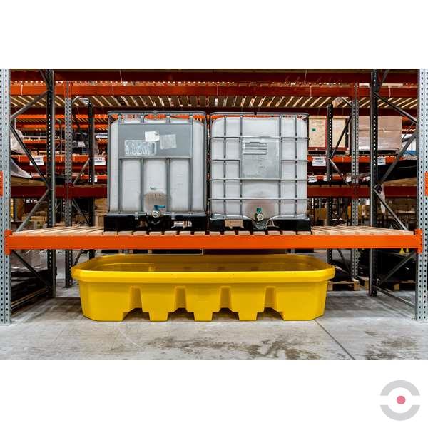 Wanna wychwytowa polietylenowa Topserw 2,7 m, 1100 l, regałowa, bez kratownicy, żółty, MEGA